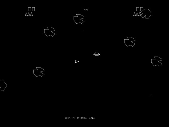 '80s video game Asteroids