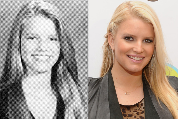 jessica simpson young high school yearbook 1994 photo red carpet 2011
