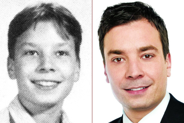 Jimmy Fallon then and now