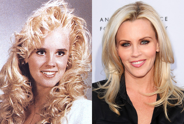 Jenny McCarthy actress model young high school yearbook photo big hair