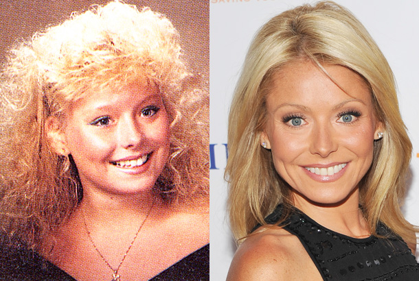 Kelly Ripa actress tv show host young high school yearbook photo