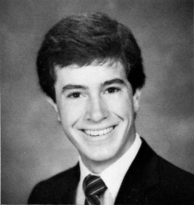 stephen colbert young high school yearbook comedian the colbert report tv show photo