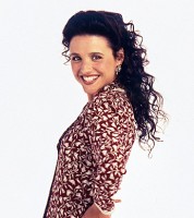 Julia Louis-Dreyfus as Elanie Benes, Seinfeld 90s hair photo