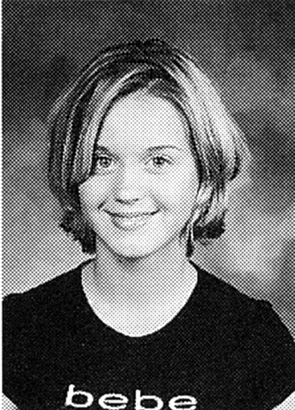 Katy Perry young yearbook high school photo