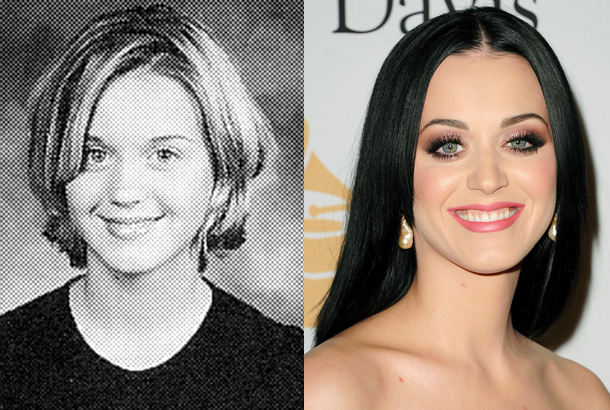 Katy Perry young yearbook high school photo red carpet