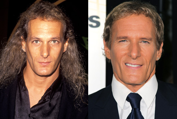 Michael Bolton mullet photo 1992 red carpet now