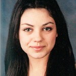 Mila Kunis Senior Year, Fairfax High School, Los Angeles (2001) young high school yearbook photo
