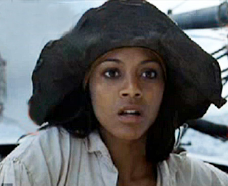 Zoe Saldana in Pirates of the Caribbean: The Curse of the Black Pearl (2003)