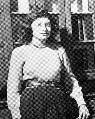 Barbara Walters high school yearbook photo young birch wathen school 1947 before famous