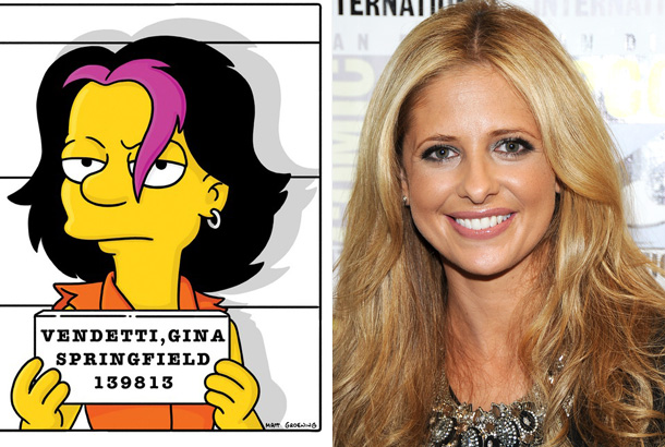 Sarah Michelle Gellar the simpsons photo