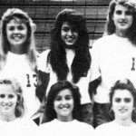 Eva Mendes volleyball team high school yearbook photo young hoover high school 1990 before famous