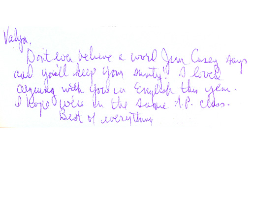 Hillary Clinton high school yearbook inscription maine township south high school
