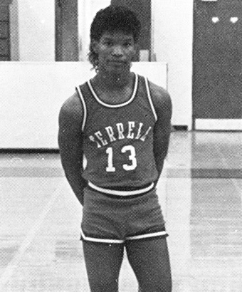 Jamie Foxx basketball team high school yearbook photo young eric bishop terrell high school 1986 before famous