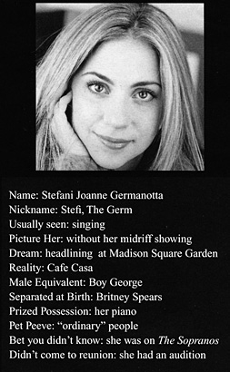 Lady Gaga Stefani Germanotta Senior Year 2004 high school yearbook picture before famous