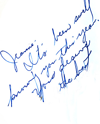 Warren Beatty high school yearbook inscription washington lee high school