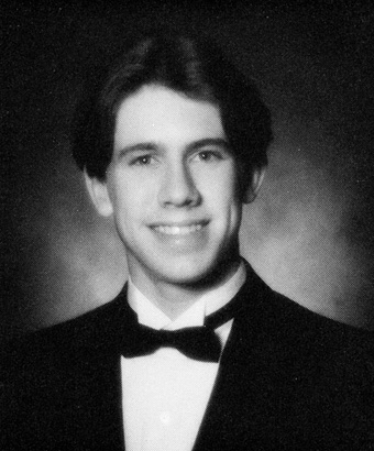 Carl Edwards high school yearbook young photo Rock Bridge High School 1997 before famous
