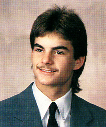 jeff gordon high school yearbook photo young Tri West Hendricks High School 1989 before famous