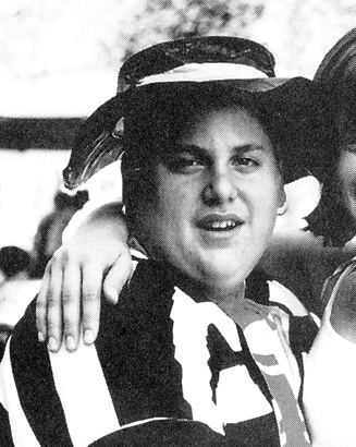 Jonah Hill high school yearbook photo halloween costume crossroads school 2000 young before famous