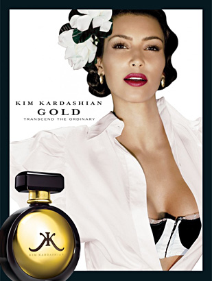 Kim Kardashian fragrance ad photo