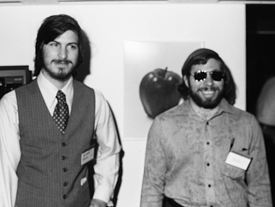 Steve Jobs with Steve wozniak apple photo 1977