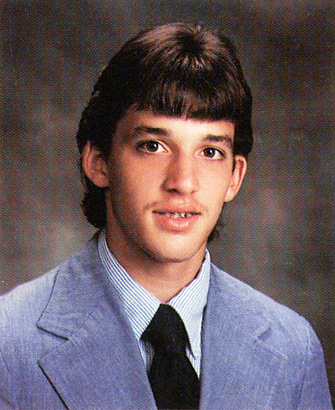 tony stewart high school yearbook photo young columbus north high school 1989 before famous