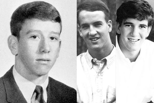 archie manning peyton manning eli manning high school young yearbook photo