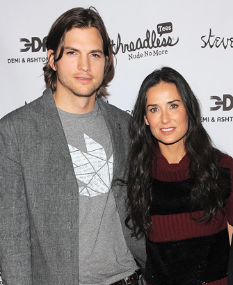 Ashton Kutcher and Demi Moore photo