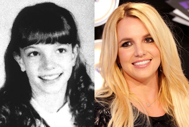 Britney Spears young school yearbook photo