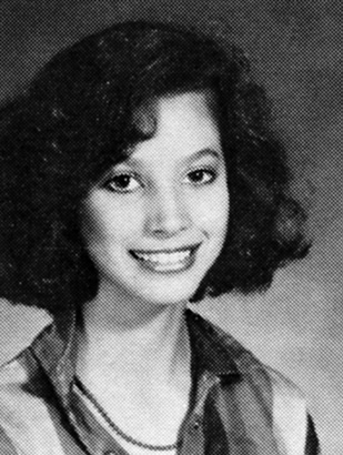 Christy Turlington young high school yearbook photo