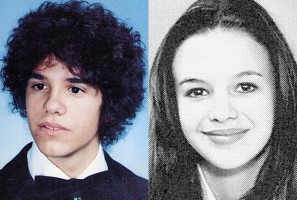 David Cross and Amber Tamblyn young high school yearbook photo