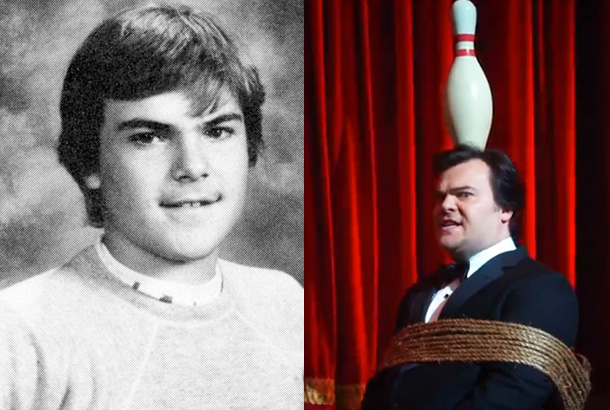 Jack Black Young Junior Yearbook High School Photo 1986 Muppets Movie Photo 2011