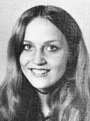 Jerry Hall Young high school yearbook photo