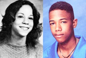 Mariah Carey and Nick Cannon young high school yearbook photo
