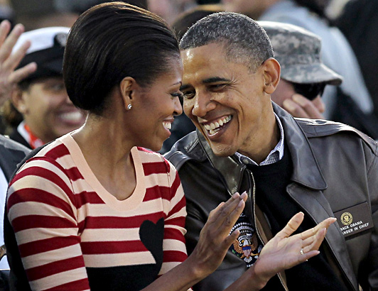 michelle barack obama ncaa carrier classic california photo young president first lady
