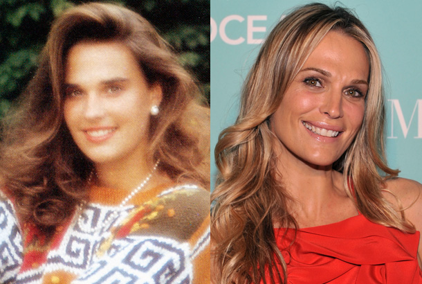 Molly Sims young modeling photo before they were stars 2011