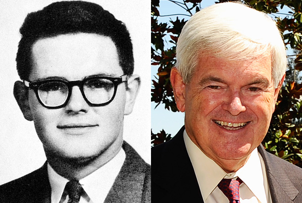 Newt Gingrich, Senior Year, 1961, Baker High School, Columbus, Georgia