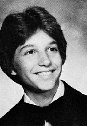 Ralph Macchio young yearbook photo Half Hollow Hills West High School