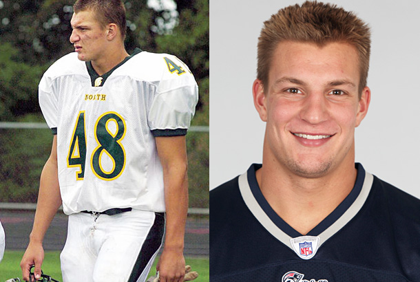 rob gronkowski yearbook high school young nfl photo patriots