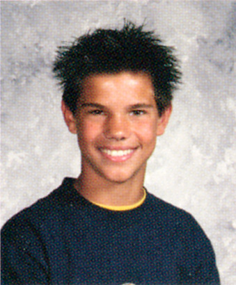 Taylor Lautner Rio Norte Junior High school yearbook photo Santa Clarita, California.