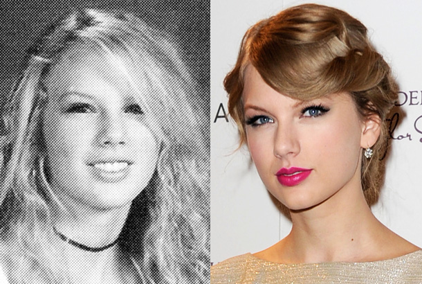 taylor swift young high school yearbook photo Hendersonville High School