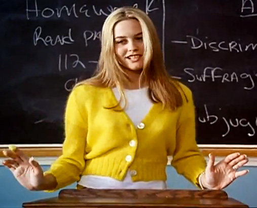 Alicia Silverstone as Cher Horowitz, Clueless (1995)