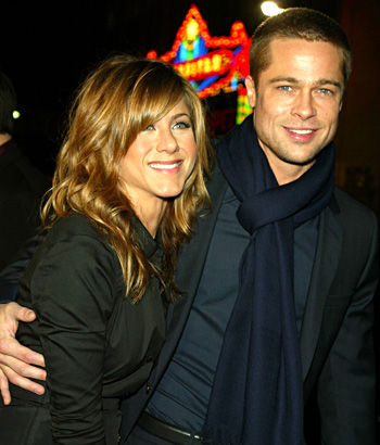 Brad Pitt with Jennifer Aniston