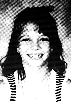 Britney Spears 3rd grade young yearbook photo 1991