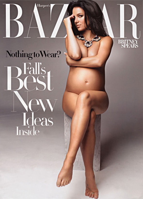 britney spears naked pregnancy photo harpers bazaar 2006