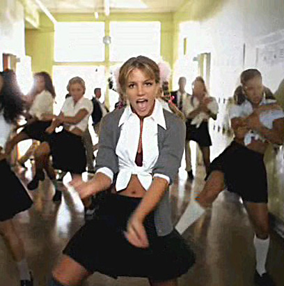 britney spears baby one more time video school girl photo 1999