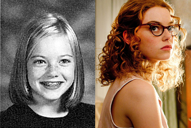 emma stone actress sixth 6th grade middle school yearbook the help movie photo