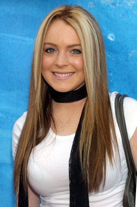 lindsay lohan young red carpet 2002 photo