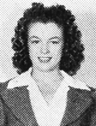 marilyn monroe yearbook high school 1953 photo