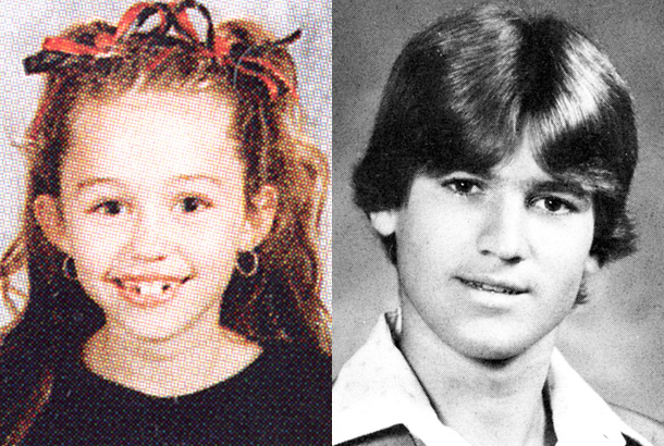 miley cyrus yearbook young 2002 billy ray cyrus 1979 photoo high school