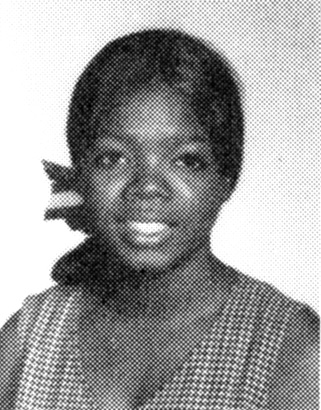 oprah winfrey yearbook high school young sophomore 1969 photo
